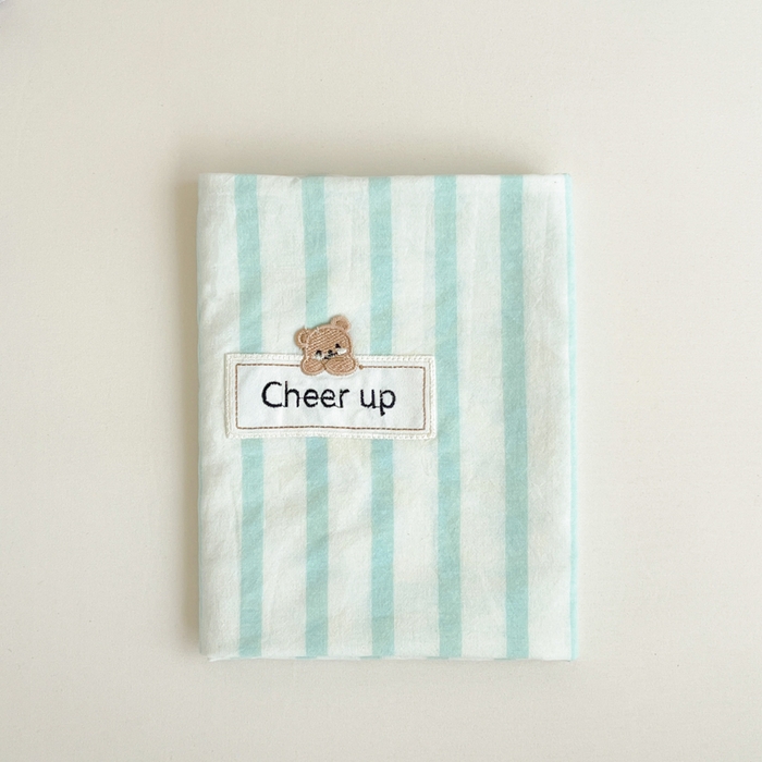 91家纺网 家纺一手货源 找家纺 佳笠家居 2025新款kimi熊系列A类宿舍全棉纯棉色织水洗棉床笠单床笠床笠单件 野原-绿