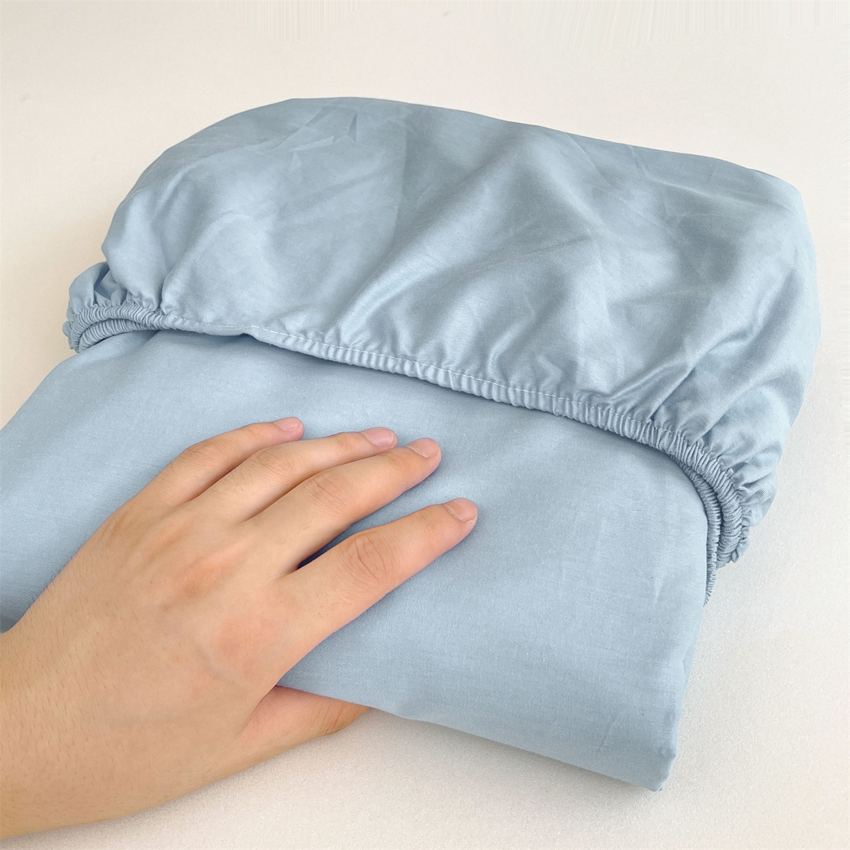 91家纺网 家纺一手货源 找家纺 澳梵家居 2025春夏新款13372全棉纯棉学生宿舍上下铺单床笠床笠单件 梦蓝