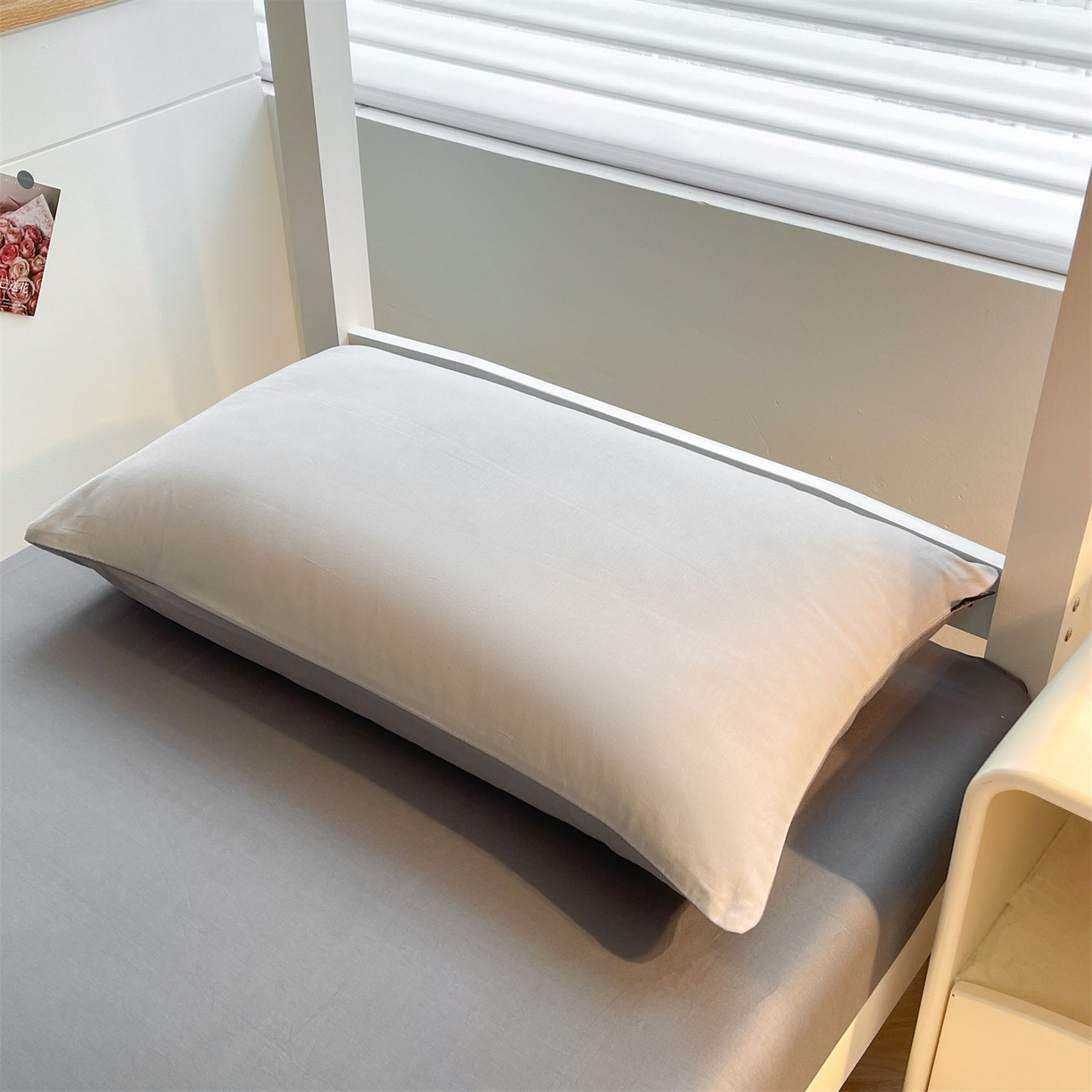 91家纺网 家纺一手货源 找家纺 澳梵家居 2025春夏新款13372全棉纯棉学生宿舍上下铺单床笠床笠单件 星灰