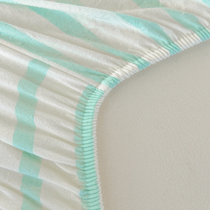 91家纺网 家纺一手货源 找家纺 佳笠家居 2025新款kimi熊系列A类宿舍全棉纯棉色织水洗棉被套单被套被套单件 野原-绿