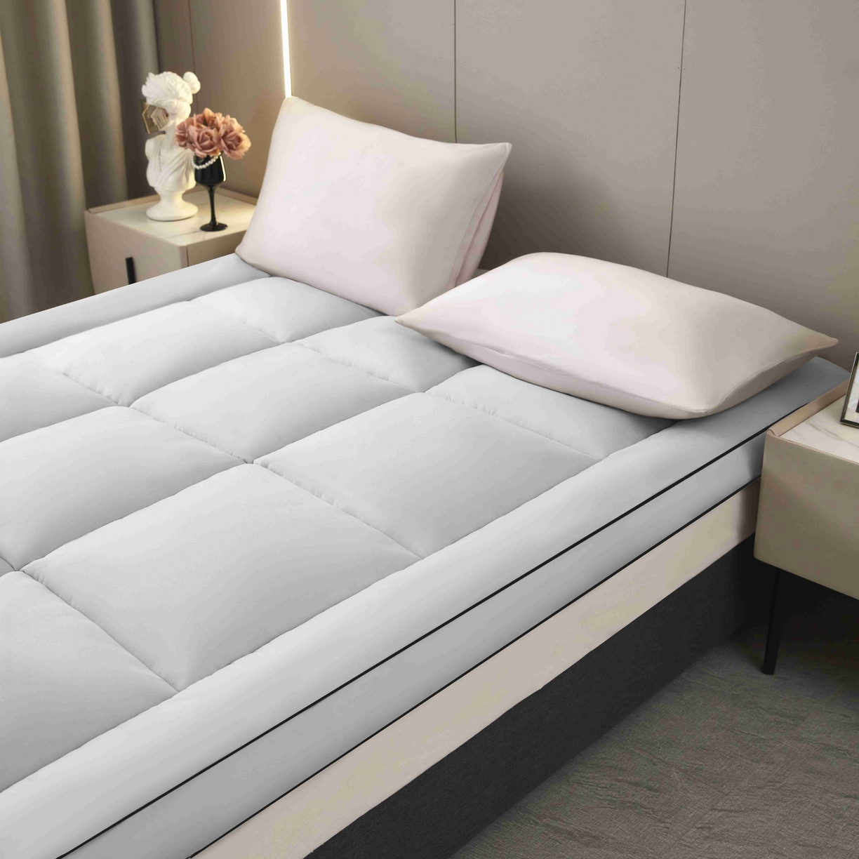 91家纺网 家纺一手货源 找家纺 （总）恒科家纺 2025新款加厚立体整张棉酒店学生床垫抗菌云尚亲肤软床垫可定制（提供买家秀）