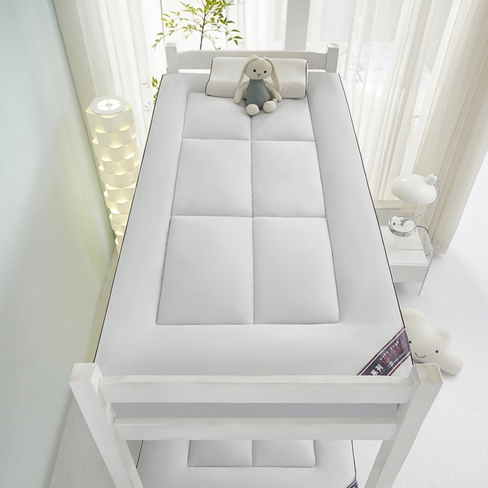 91家纺网 家纺一手货源 找家纺 恒科家纺 2025新款学生季床垫学生宿舍床褥子垫被软垫棉絮垫子 山峰灰