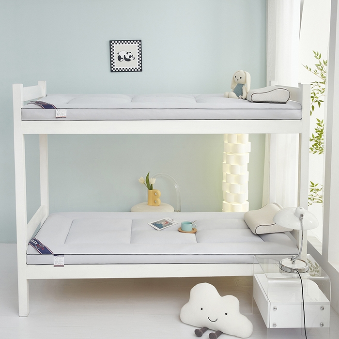 91家纺网 家纺一手货源 找家纺 恒科家纺 2025新款学生季床垫学生宿舍床褥子垫被软垫棉絮垫子 山峰灰