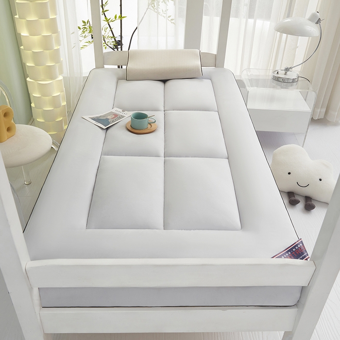 91家纺网 家纺一手货源 找家纺 恒科家纺 2025新款学生季床垫学生宿舍床褥子垫被软垫棉絮垫子 山峰灰