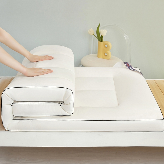 91家纺网 家纺一手货源 找家纺 恒科家纺 2025新款学生季床垫学生宿舍床褥子垫被软垫棉絮垫子 山峰白