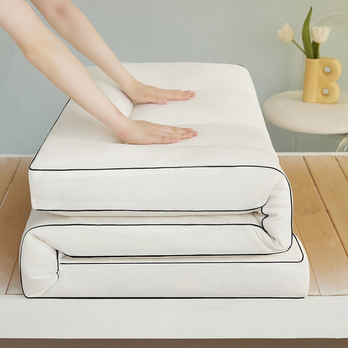 91家纺网 家纺一手货源 找家纺 恒科家纺 2025新款学生季床垫学生宿舍床褥子垫被软垫棉絮垫子 山峰白