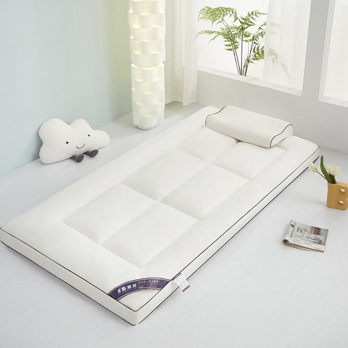 91家纺网 家纺一手货源 找家纺 恒科家纺 2025新款学生季床垫学生宿舍床褥子垫被软垫棉絮垫子 山峰白