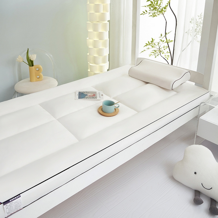 91家纺网 家纺一手货源 找家纺 恒科家纺 2025新款学生季床垫学生宿舍床褥子垫被软垫棉絮垫子 山峰白