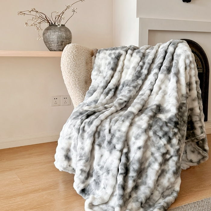 91家纺网 家纺一手货源 找家纺 （总）兜米2025新款泡泡毛毯