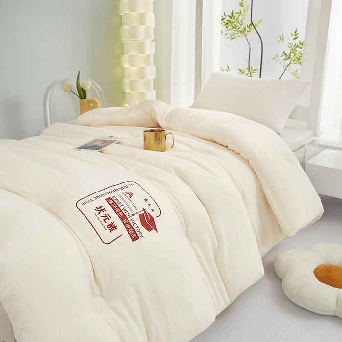 91家纺网 家纺一手货源 找家纺 恒科家纺 2025新款单品单被学生季大豆被春秋被四季被薄被冬被学生被子母被被子被芯夏被 山峰-金榜题名