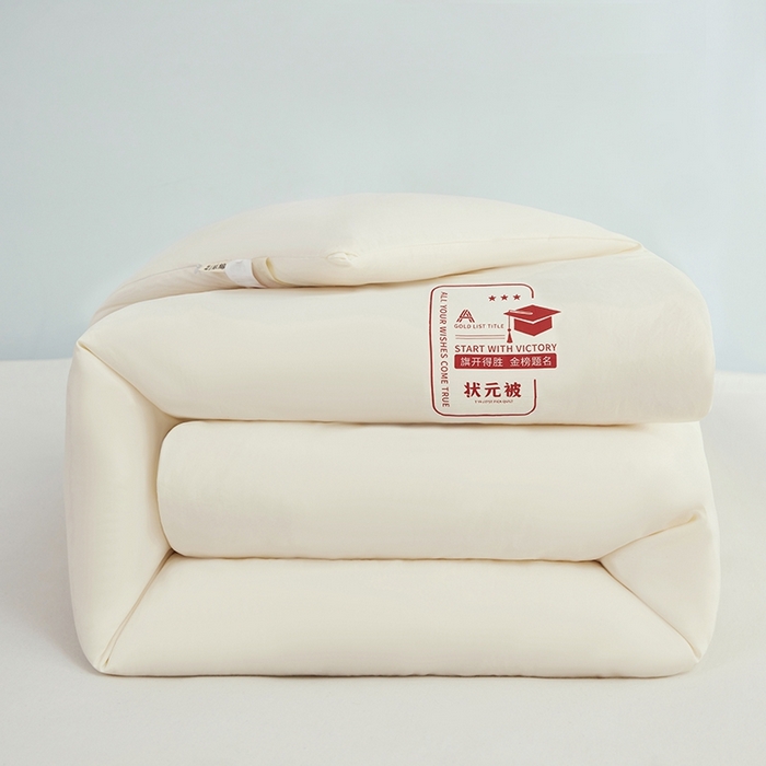 91家纺网 家纺一手货源 找家纺 恒科家纺 2025新款单品单被学生季大豆被春秋被四季被薄被冬被学生被子母被被子被芯夏被 山峰-金榜题名