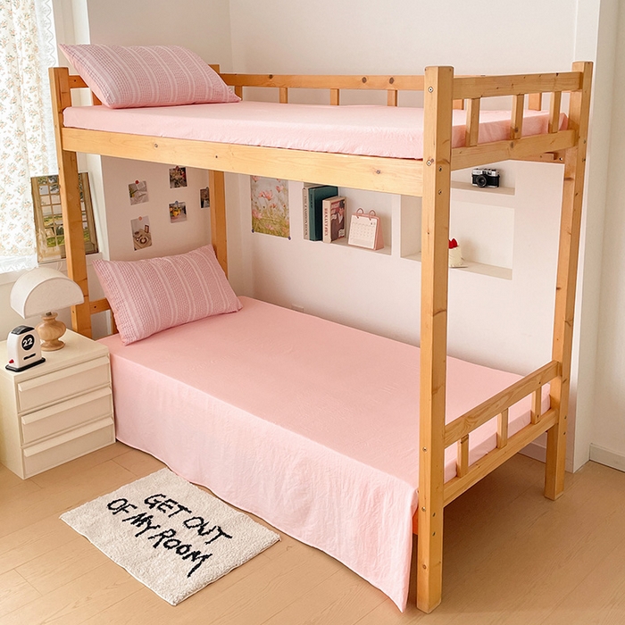 91家纺网 家纺一手货源 找家纺 （总）卡普家居 2025新款阳离子公主格学生三件套