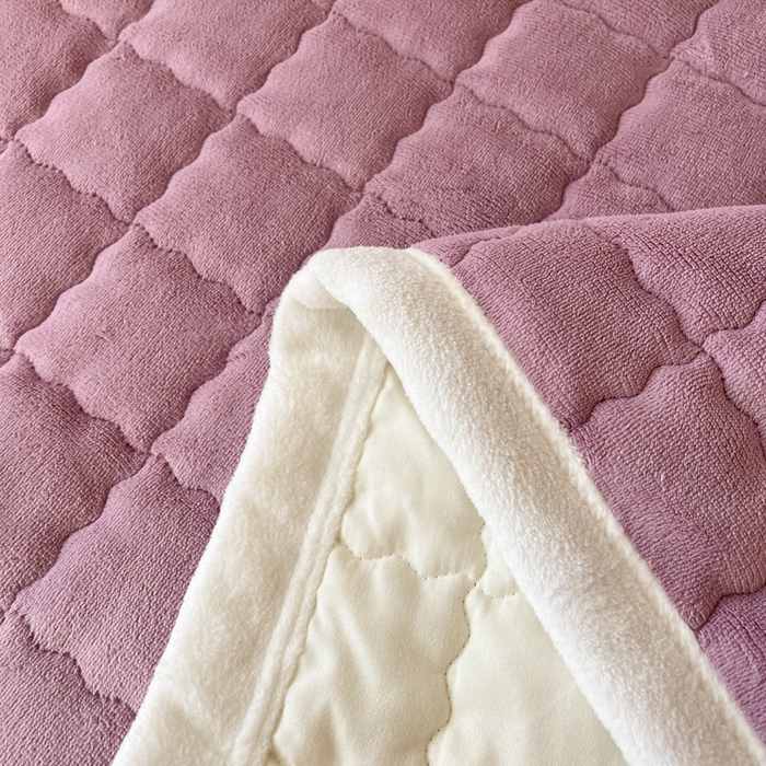 91家纺网 家纺一手货源 找家纺 川悦生活2025 新款A类印花牛奶绒床垫加厚绒保暖床护垫 吉木-香芋