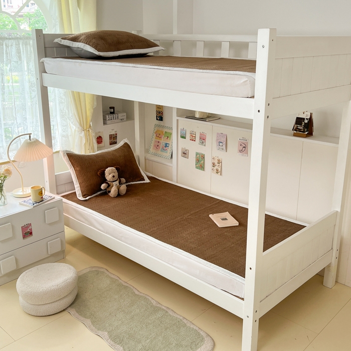 91家纺网 家纺一手货源 找家纺 川悦生活2025 新款A类印花牛奶绒床垫加厚绒保暖床护垫 晴空-暖咖