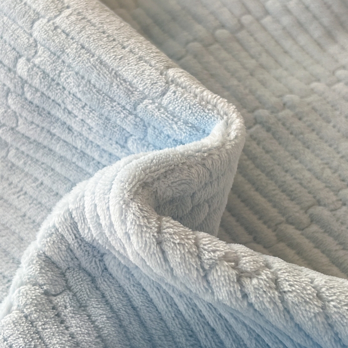 91家纺网 家纺一手货源 找家纺 川悦生活2025 新款A类印花牛奶绒床垫加厚绒保暖床护垫 晴空-青色