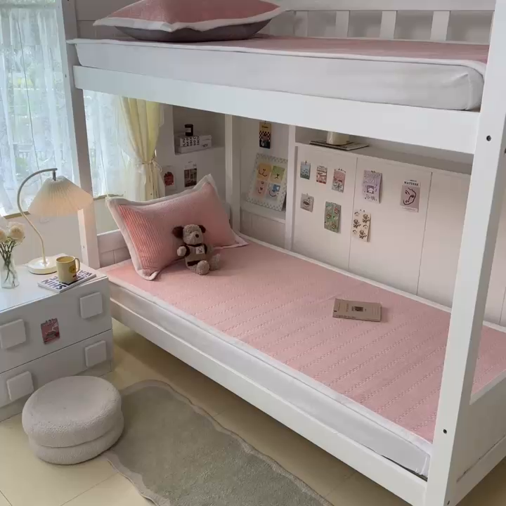 91家纺网 家纺一手货源 找家纺 川悦生活2025 新款A类印花牛奶绒床垫加厚绒保暖床护垫 晴空-甜心