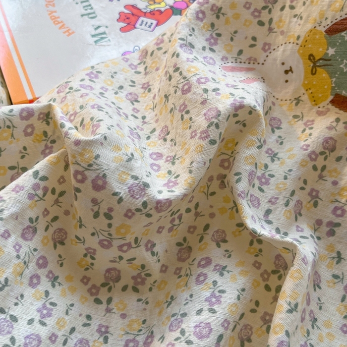 91家纺网 家纺一手货源 找家纺 妖妖家纺2025云感双层纱学生三件套 花语兔