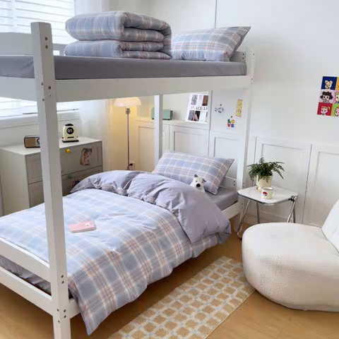 91家纺网 家纺一手货源 找家纺 （总）ab家纺  2025新款40支A类水洗棉学生三件套