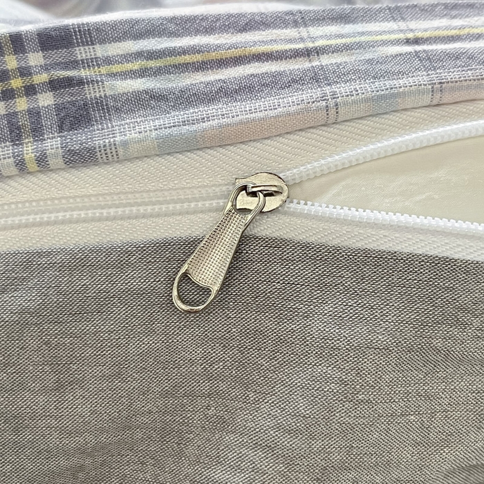 91家纺网 家纺一手货源 找家纺 ab家纺  2025新款40支A类水洗棉学生三件套 春野粉蓝