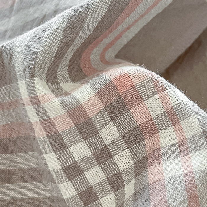 91家纺网 家纺一手货源 找家纺 ab家纺  2025新款40支A类水洗棉学生三件套 富士格-灰