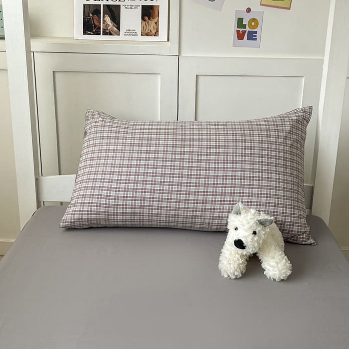 91家纺网 家纺一手货源 找家纺 ab家纺  2025新款40支A类水洗棉学生三件套 麦斯-灰