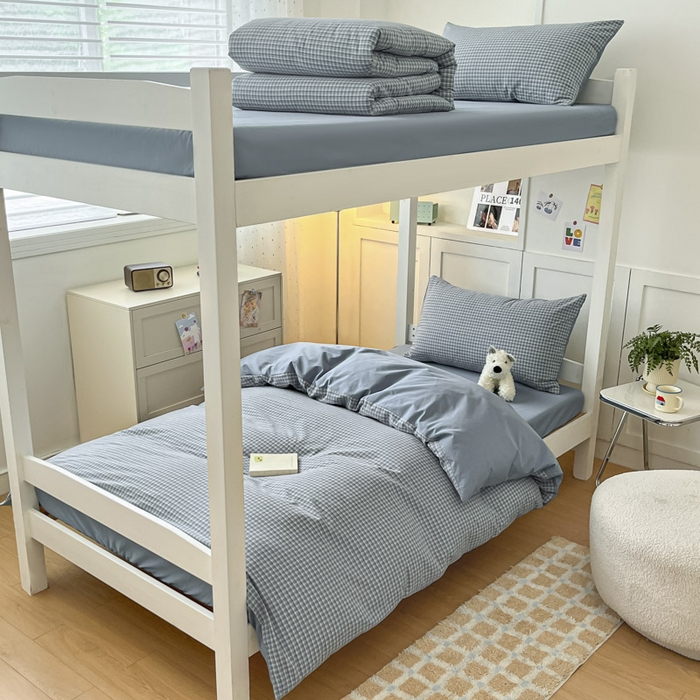 ab家纺  2025新款40支A类水洗棉学生三件套 若兮-兰