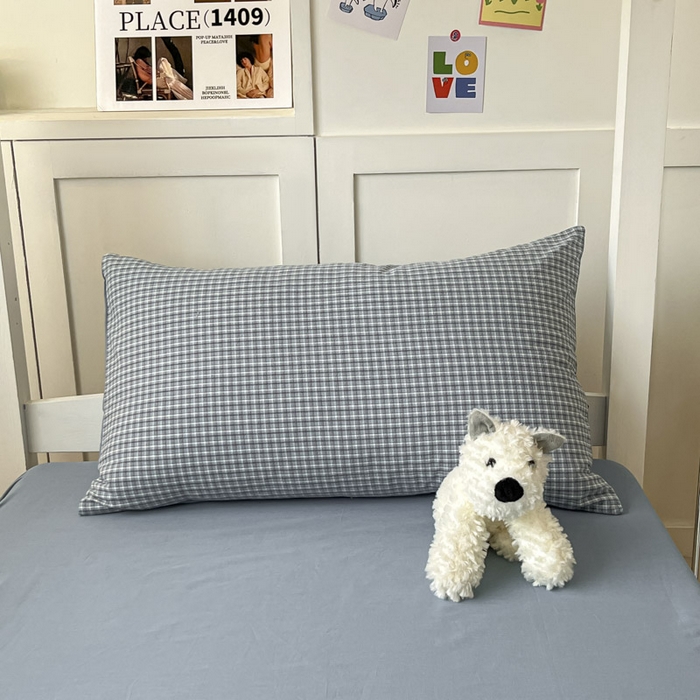 91家纺网 家纺一手货源 找家纺 ab家纺  2025新款40支A类水洗棉学生三件套 若兮-兰