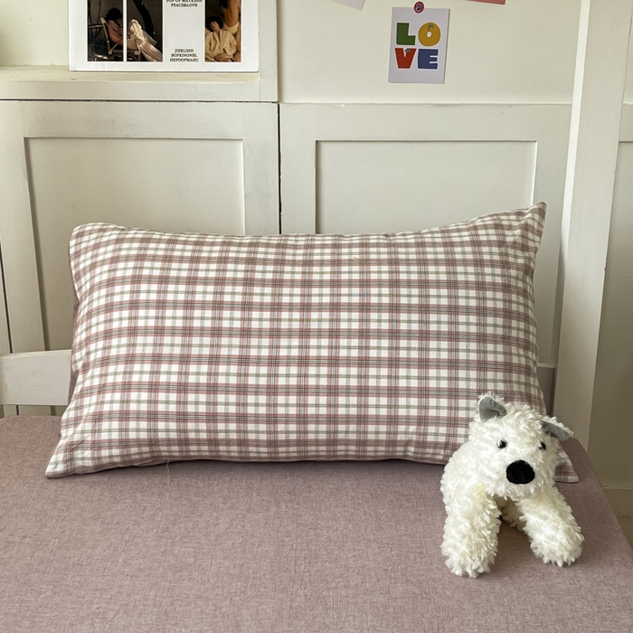 91家纺网 家纺一手货源 找家纺 ab家纺  2025新款40支A类水洗棉学生三件套 芷安灰紫