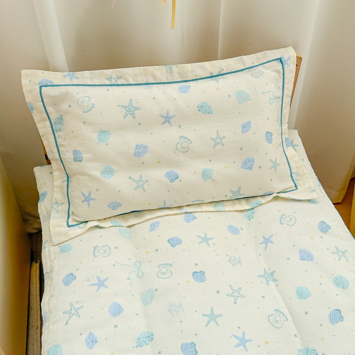 91家纺网 家纺一手货源 找家纺 （总）简宜家居（朝初家纺） 2025新款幼儿园双层纱套件