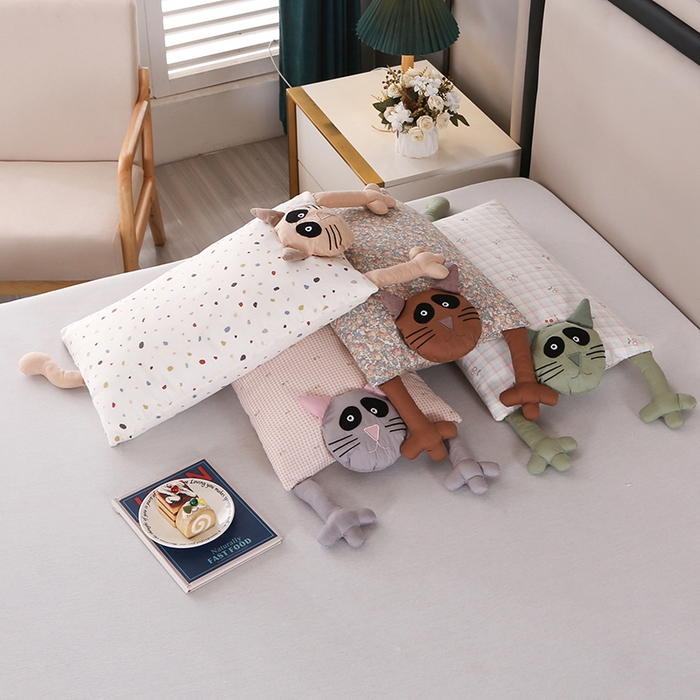 91家纺网 家纺一手货源 找家纺 （总）金牛枕2025新款全棉荞麦壳卡通枕头枕芯