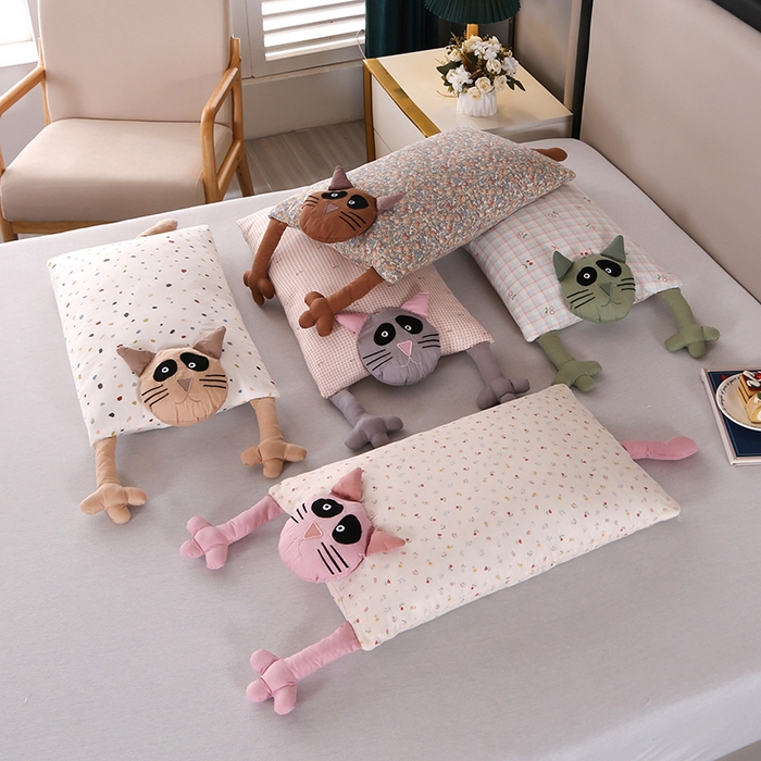 91家纺网 家纺一手货源 找家纺 （总）金牛枕2025新款全棉荞麦壳卡通枕头枕芯