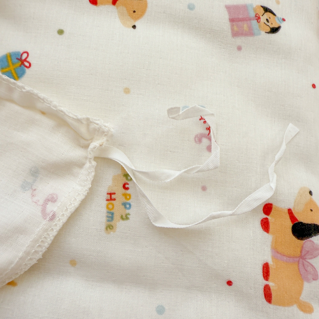 91家纺网 家纺一手货源 找家纺 简宜家居（朝初家纺） 2025新款幼儿园双层纱套件 奶黄腊肠狗