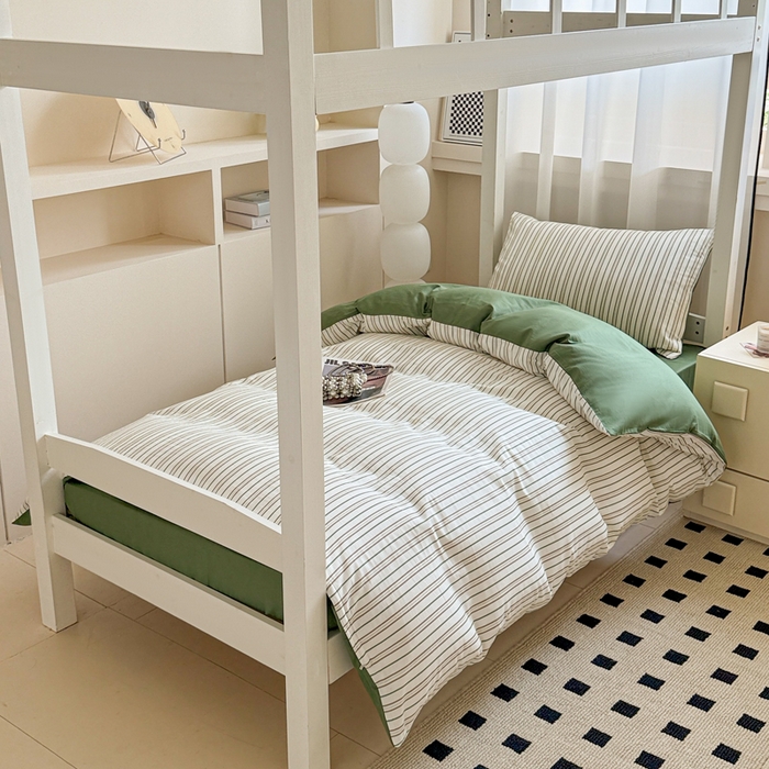 91家纺网 家纺一手货源 找家纺 （总）呗旺鹿 2025新款12868全棉纯棉学生床三件套四件套