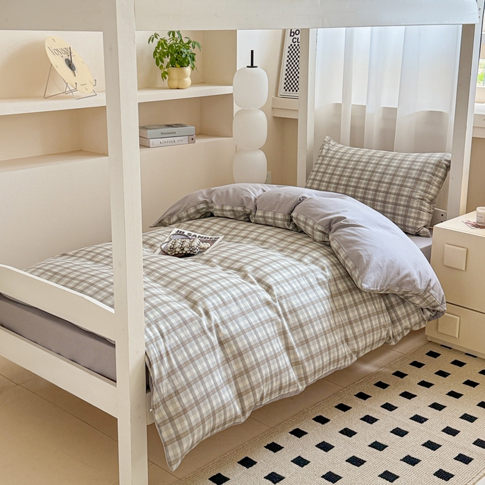 91家纺网 家纺一手货源 找家纺 （总）呗旺鹿 2025新款12868全棉纯棉学生床三件套四件套