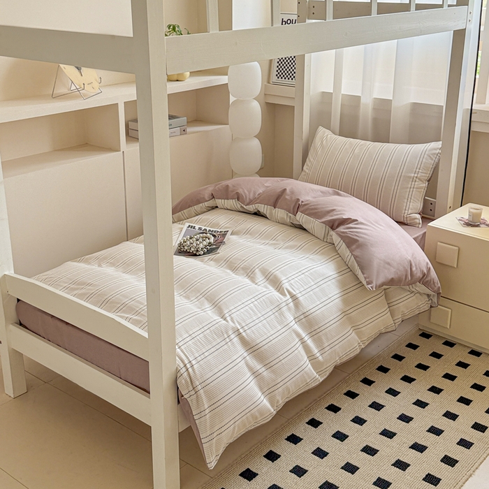 91家纺网 家纺一手货源 找家纺 （总）呗旺鹿 2025新款12868全棉纯棉学生床三件套四件套