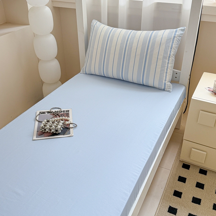 91家纺网 家纺一手货源 找家纺 呗旺鹿 2025新款12868全棉纯棉学生床三件套四件套 比格兰