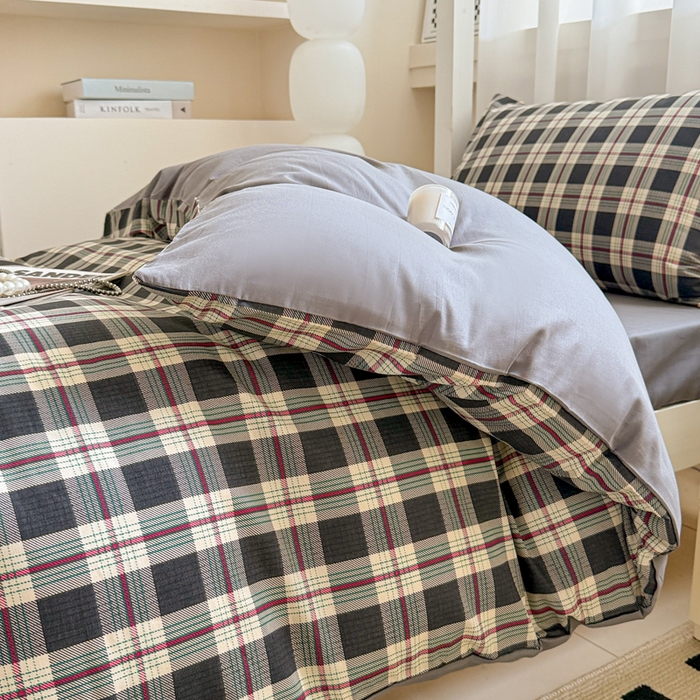 91家纺网 家纺一手货源 找家纺 呗旺鹿 2025新款12868全棉纯棉学生床三件套四件套 伯拉德