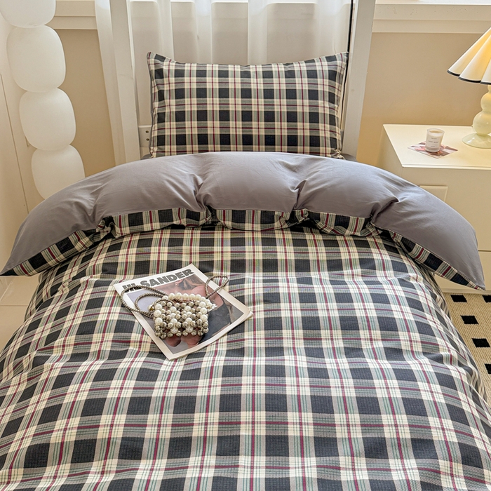 91家纺网 家纺一手货源 找家纺 （总）呗旺鹿 2025新款12868全棉纯棉学生床三件套四件套