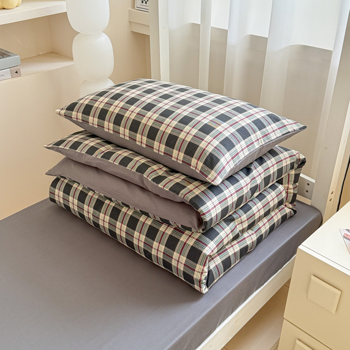 91家纺网 家纺一手货源 找家纺 （总）呗旺鹿 2025新款12868全棉纯棉学生床三件套四件套