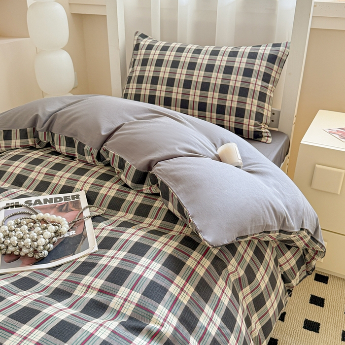 91家纺网 家纺一手货源 找家纺 （总）呗旺鹿 2025新款12868全棉纯棉学生床三件套四件套