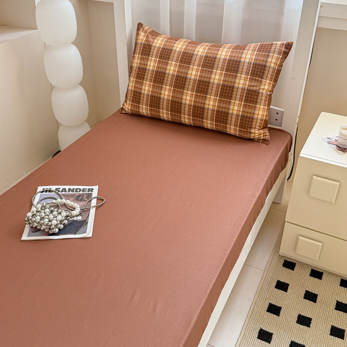 91家纺网 家纺一手货源 找家纺 呗旺鹿 2025新款12868全棉纯棉学生床三件套四件套 洛可可