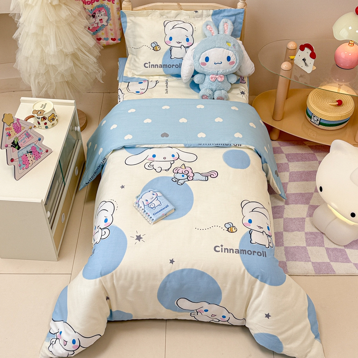 简宜家居（朝初家纺） 2025新款三丽鸥花型幼儿园套件 玉桂狗