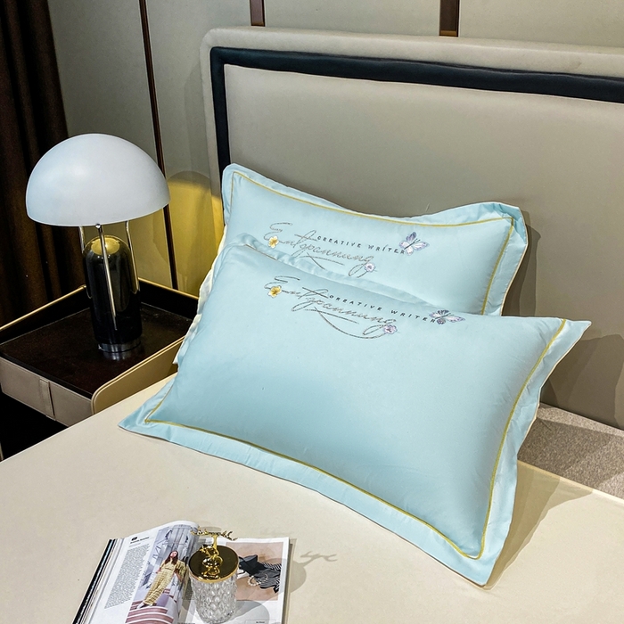 91家纺网 家纺一手货源 找家纺 大麦乐田 2025工艺款立体花绣花四件套-镜花水月 镜花水月蓝