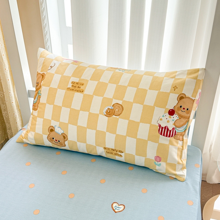 91家纺网 家纺一手货源 找家纺 （总）呗旺鹿  2025新款学生床全棉纯棉卡通小清新三件套四件套