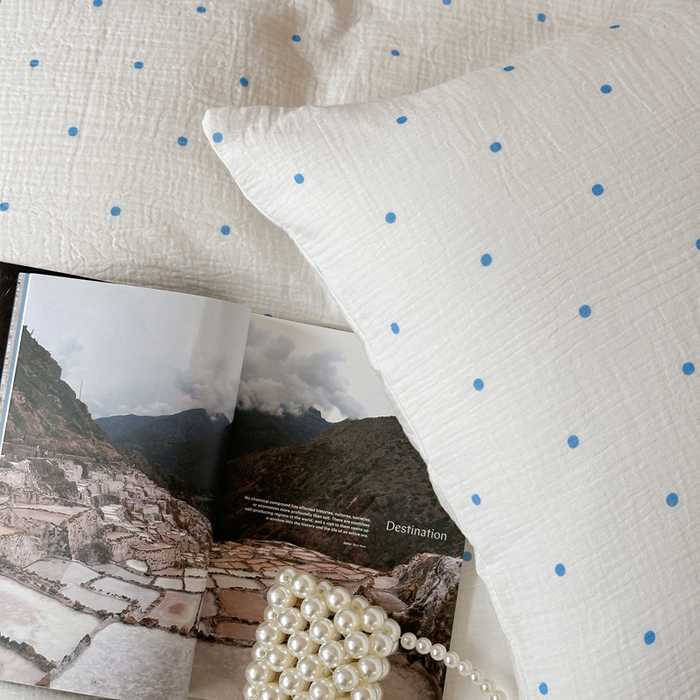 91家纺网 家纺一手货源 找家纺 （总）山舍2025新款皱皱双层纱四件套