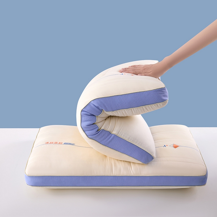 91家纺网 家纺一手货源 找家纺 （总）雅晨枕芯工厂店  2025新款冰丝乳胶助眠护颈枕头枕芯家用学生宿舍单人枕芯