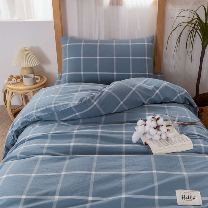 91家纺网 家纺一手货源 找家纺 （总）斯尔顿 2025新款A类全棉色织水洗棉三件套-第二批