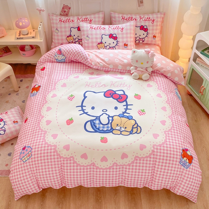 91家纺网 家纺一手货源 找家纺 （总）博雅 2025春夏新款全棉纯棉三丽欧新款大板四件套