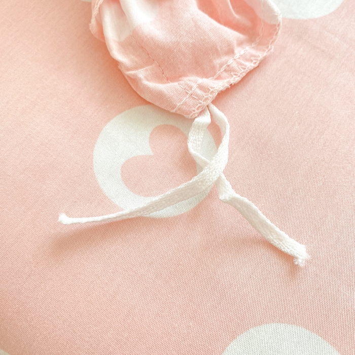 91家纺网 家纺一手货源 找家纺 博雅 2025春夏新款全棉纯棉三丽欧新款大板四件套 全棉大版（口袋枕）草莓糖果KT