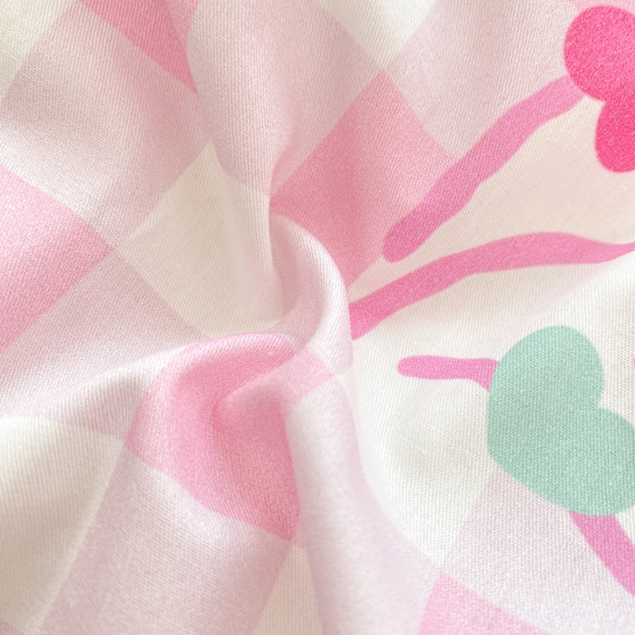 91家纺网 家纺一手货源 找家纺 博雅 2025春夏新款全棉纯棉三丽欧新款大板四件套 全棉大版（口袋枕）马卡龙美乐蒂